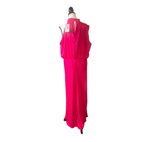 NWT size XL women’s pink elephant long gown Maxi dress - Picture 5 of 9